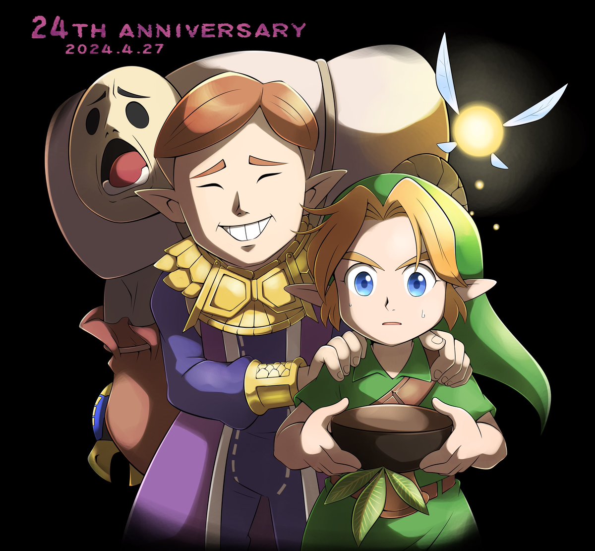 ゼルダの伝説 ムジュラの仮面24周年ですよ 信じなさい…信じなさい… #Zelda #ムジュラの仮面 #ムジュラの仮面24周年