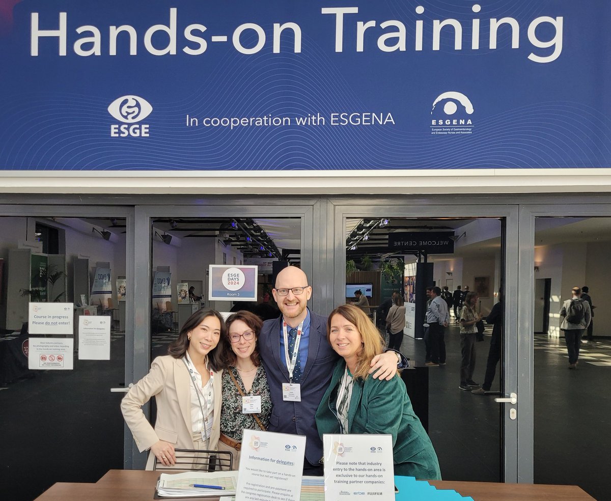 💎 🇩🇪 #ESGEDays2024 🇩🇪 💎 🔵 Thank you for the perfect organization of the Hands-on sessions❗️ ➡️ Gabriella, Petch, Claire and entire Hands-on team! 👏👏👏 @ESGE_news @my_ueg #GITwitter #myUEGcommunity #endoscopy