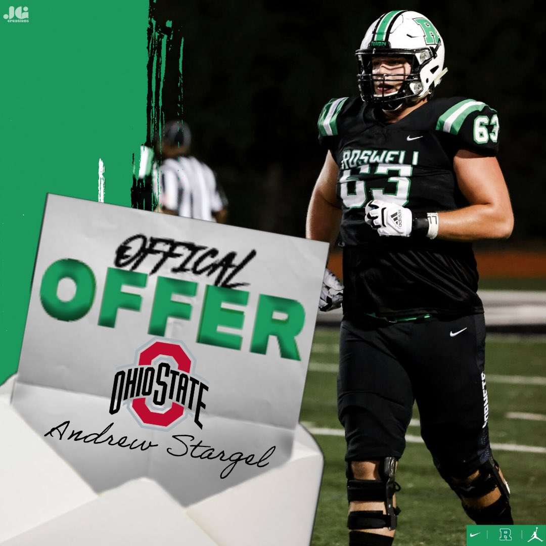 Congratulations to Andrew Stargel ( @astargel34 ) on receiving an offer from @OhioStateFB. #WeR #RecruitTheWell #TEAM75