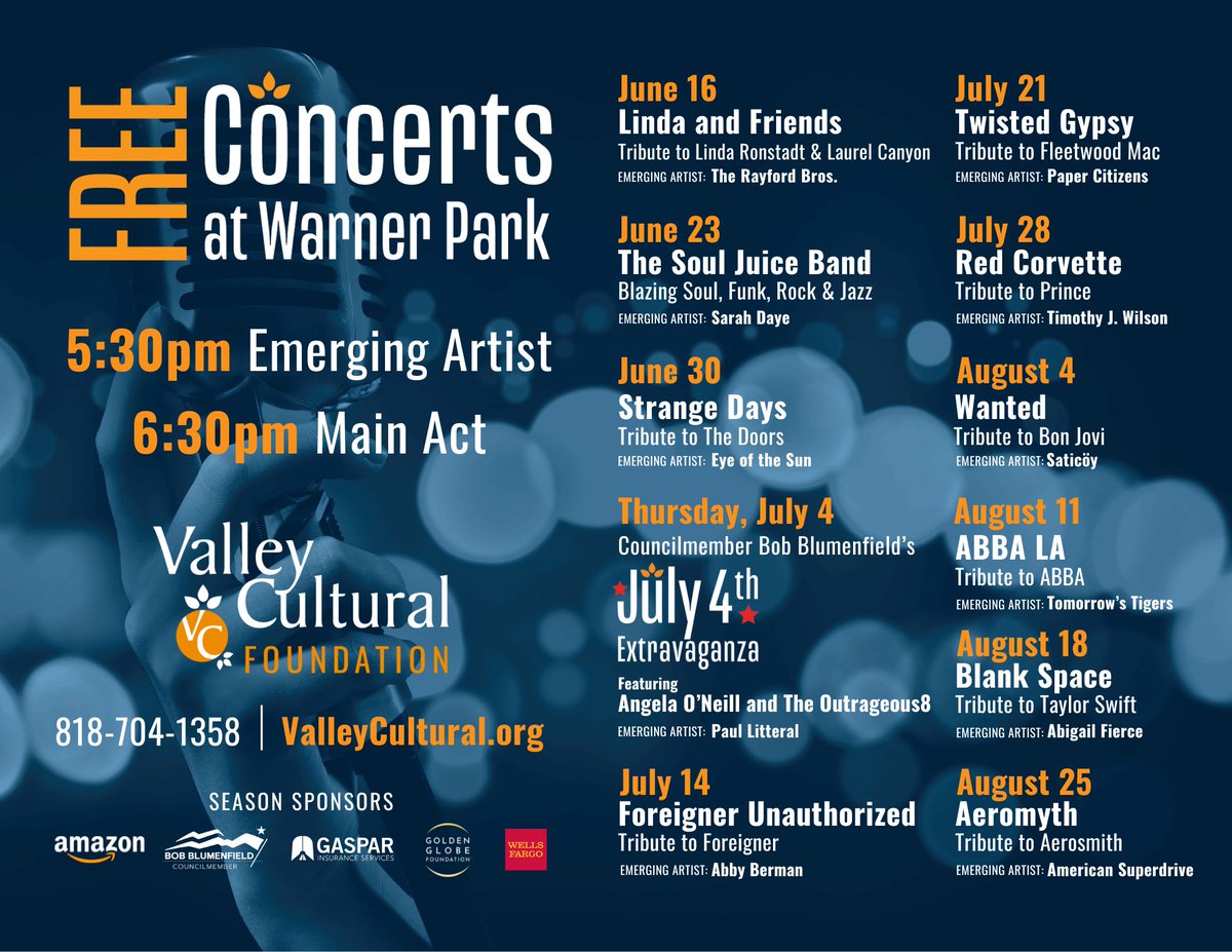 What a lovely Friday it is to announce Warner Park's updated #concertseason lineup with the #emergingartists! Who's excited for this #summerseason??