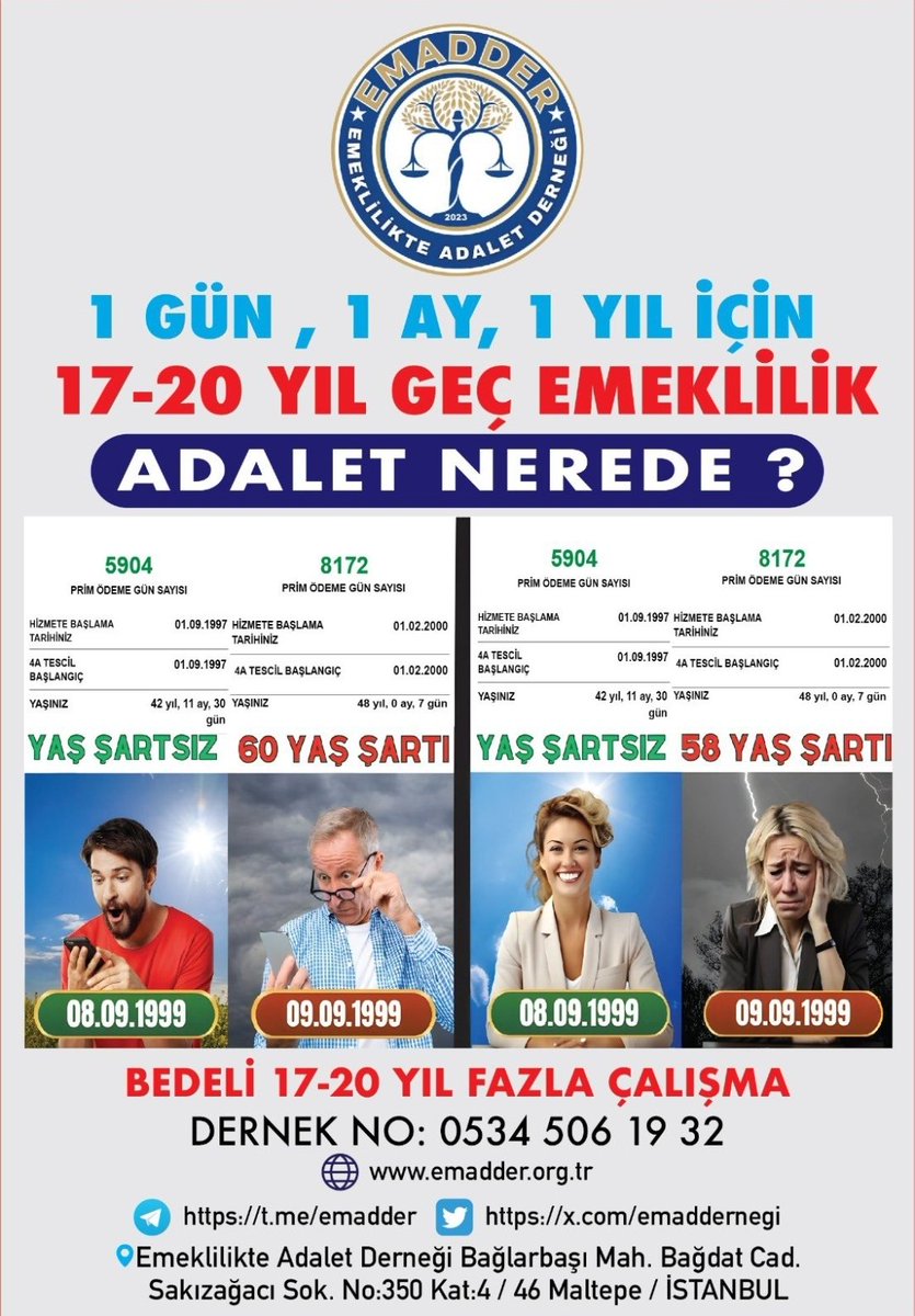 #AKPKademeyiGündemeAL dınız aldınız... 2000 leri 38-43 lük gençlerin emekli maaşına sponsor ettiniz. Biz bunu asla unutamayız. KADEMELİ EMEKLİLİK düzenlemesi meclisten geçmeden bizden bişey (Mesela Oy gibi ) beklemeyin. Genç #Eyt li emekliler size yeter... @Akparti @RTErdogan
