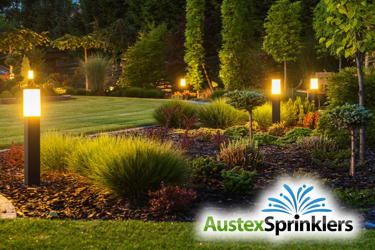 Tired of dealing with dim, unreliable outdoor lighting? Let Austex Sprinklers brighten up your landscape! Say goodbye to dark corners and safety concerns while enhancing the beauty of your home. Schedule your installation now! #landscapelighting #brightenup #homesafety 💡🌳
