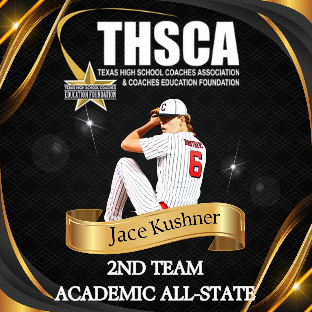 Congratulations to Senior <a href="/Jace_Kushner/">Jace Kushner</a> on being named Academic 2nd Team All-State by the <a href="/THSCAcoaches/">THSCA</a>! His commitment to his studies has not gone unnoticed and we know he will continue to do great things! 🙌

<a href="/HarlingenCISD/">HCISD</a> 
<a href="/HCISD_Athletics/">Harlingen CISD Athletics</a> 
<a href="/HgnCardinalBsbl/">Harlingen Cardinals Baseball Official</a>
<a href="/SouthTexasHigh1/">South Texas High School Baseball</a>