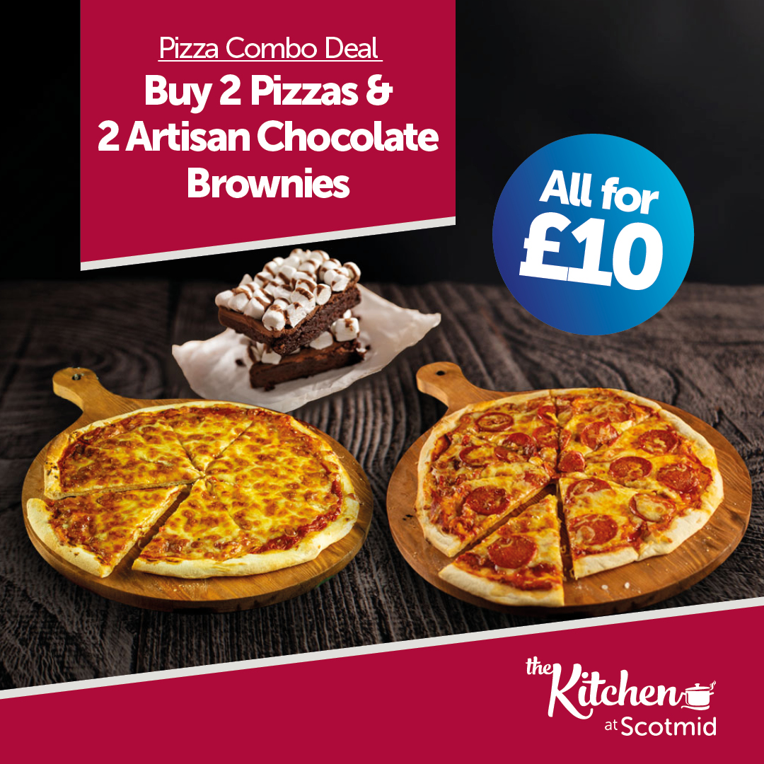 Make the most of our Pizza Combo Deal before it's gone!🍕🍫

Don't miss your chance to pick up 2 12' inch Pizzas and 2 Decadent Artisan Chocolate Brownies for just £10😋

Be quick, offer ends when stores close tomorrow 27/4/2024. See in store for availability.