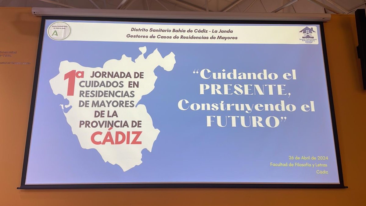 Celebración en el día de hoy de las Primeras Jornadas de Cuidados en Residencias de Mayores de la provincia de Cádiz, donde han participado profesionales de nuestra Área en el Comité Organizador. Enhorabuena!

#SomosAreaJerezCostaSierra