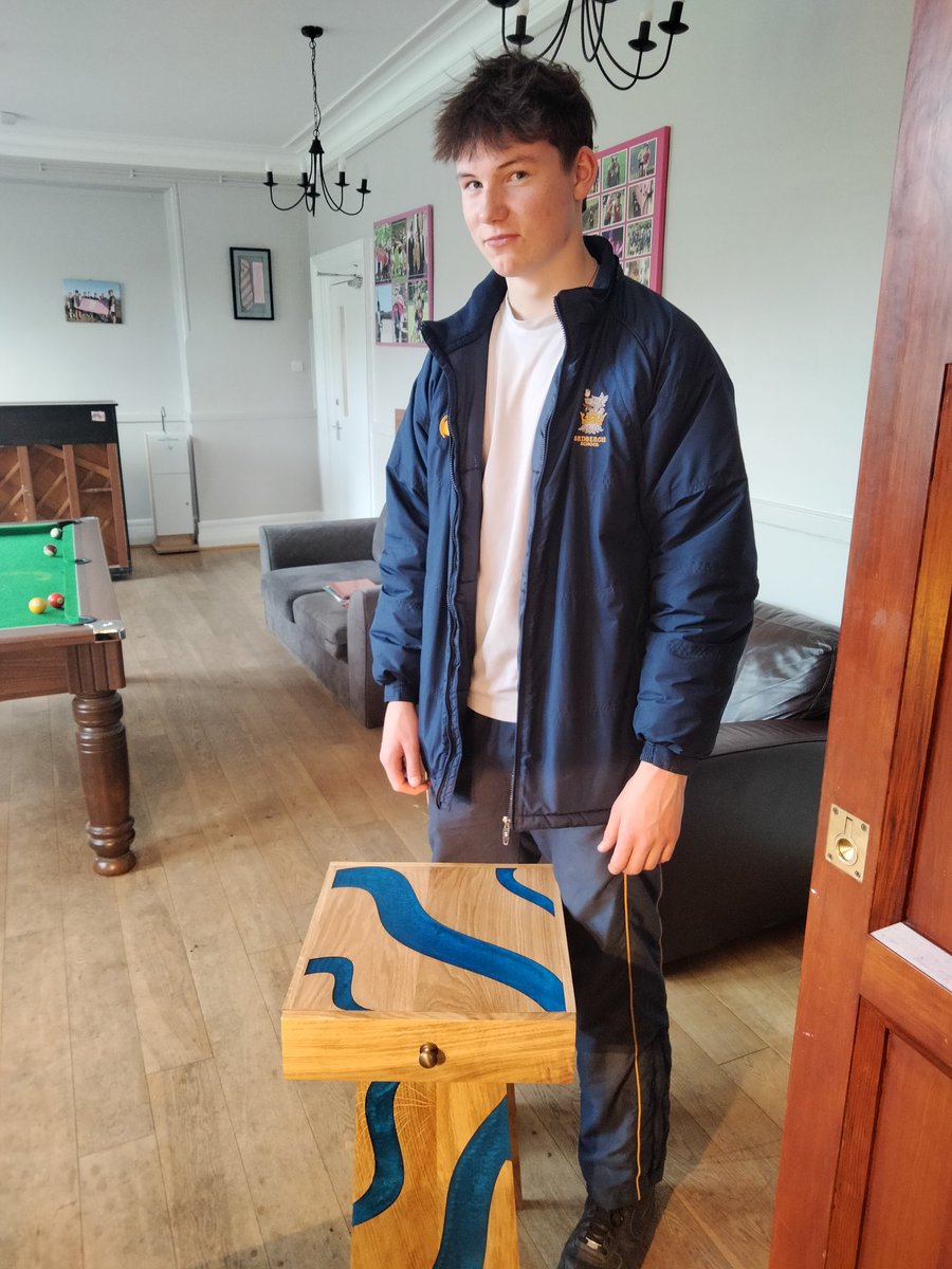DT project finished - one proud Thomas, well done!