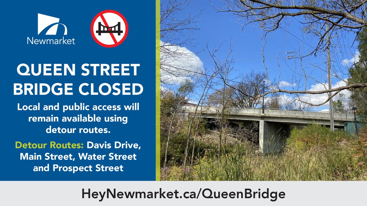 ⛔ Effective immediately, the Queen Street Bridge is closed for two-way traffic until further notice for public safety. Local and public access to the homes and businesses along Queen Street will remain available. Read more: bit.ly/4aTeNEP