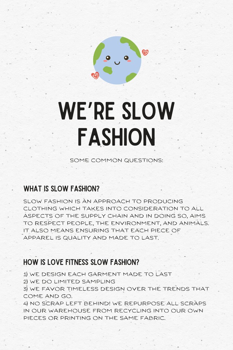 We're #SlowFashion & we couldn't be more proud of this. ♻️🌎💕 #EarthWeek

About Us: lovefitnessapparel.com/pages/about-us