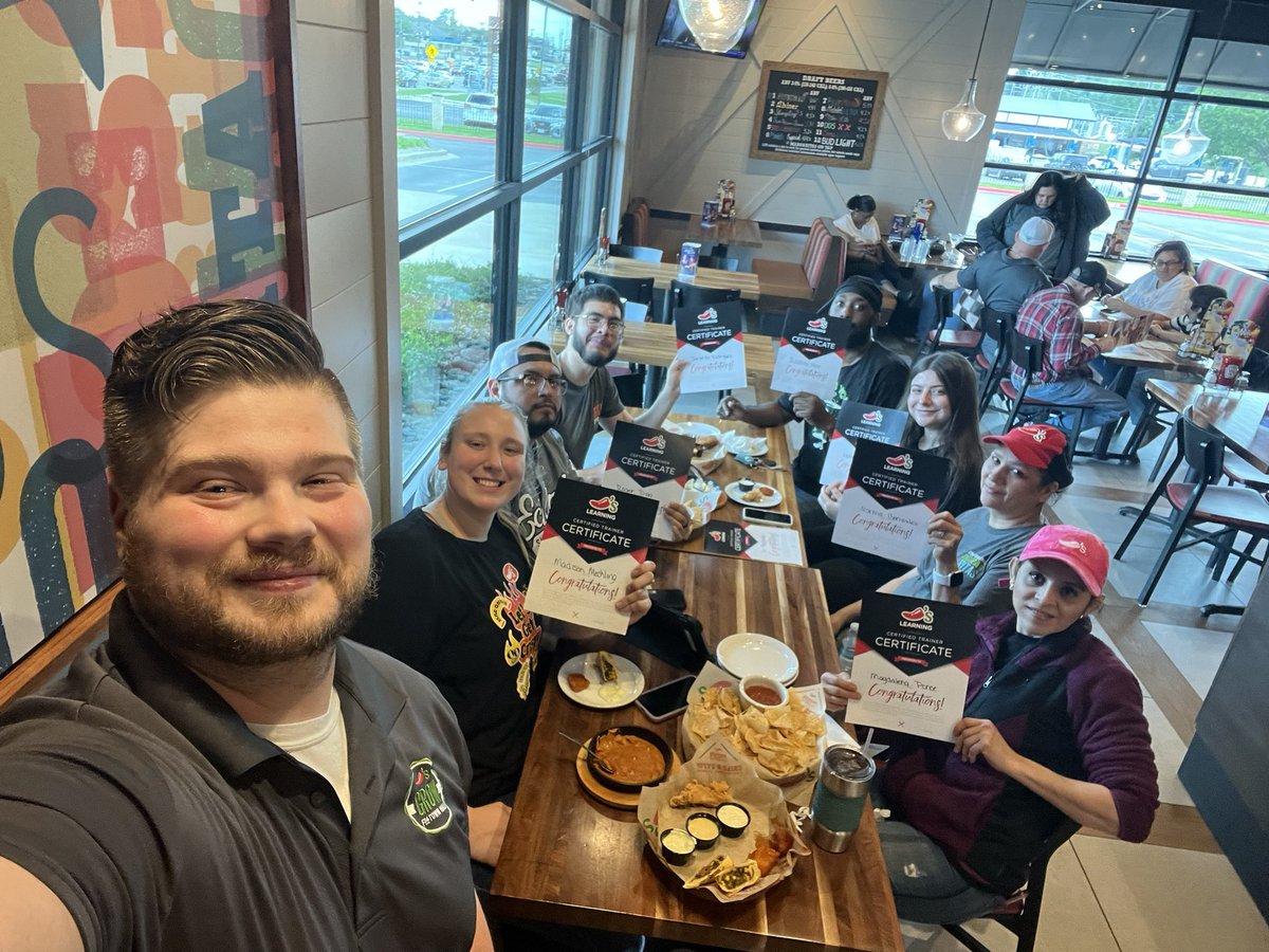 What a great group of leaders! Congrats on becoming Certified Chilihead Trainers! Your dedication to this brand and development of new TMs is what separates us from other brands! CONGRATS! 🌶️❤️