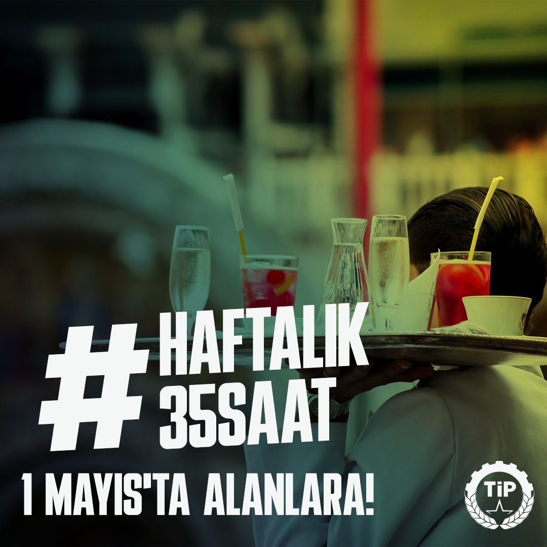 Kafelerden barlardan tezgahların arkasından; öğrencileri çalışmaya mecbur bırakanlardan hesap somak için 1 Mayıs'ta Taksim'e !
#Haftalık35Saat