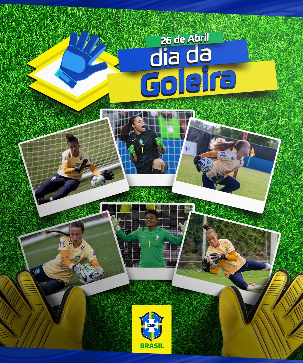 Simplesmente gigantes! No #DiaDaGoleira, nosso carinho e gratidão por todas as goleiras que defendem com muita garra e dedicação as Seleções e as equipes. Que orgulho nós temos de vocês! 🧤🇧🇷