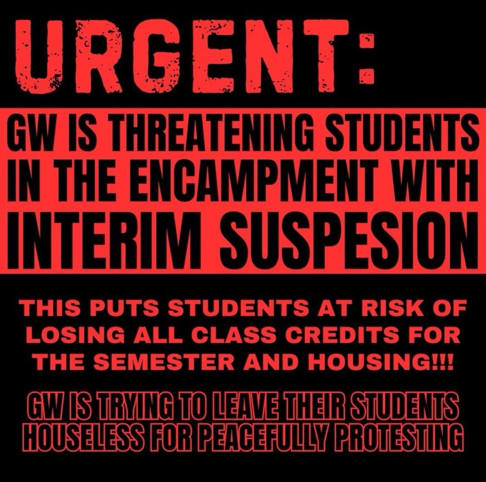 Students are being threatened with suspension which would put them at risk of losing their housing and arrest. Come out to University Yard and support! #DivestNow #FreePalestine