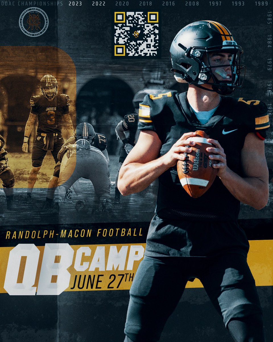 🚨 QUARTERBACKS 🚨

Scan the QR code to learn more about and register for our annual QB Camp 🏈

Don’t miss out on a chance to receive individual coaching from HC Pedro Arruza and staff. 

Come to the COTU and work on your craft 🚂