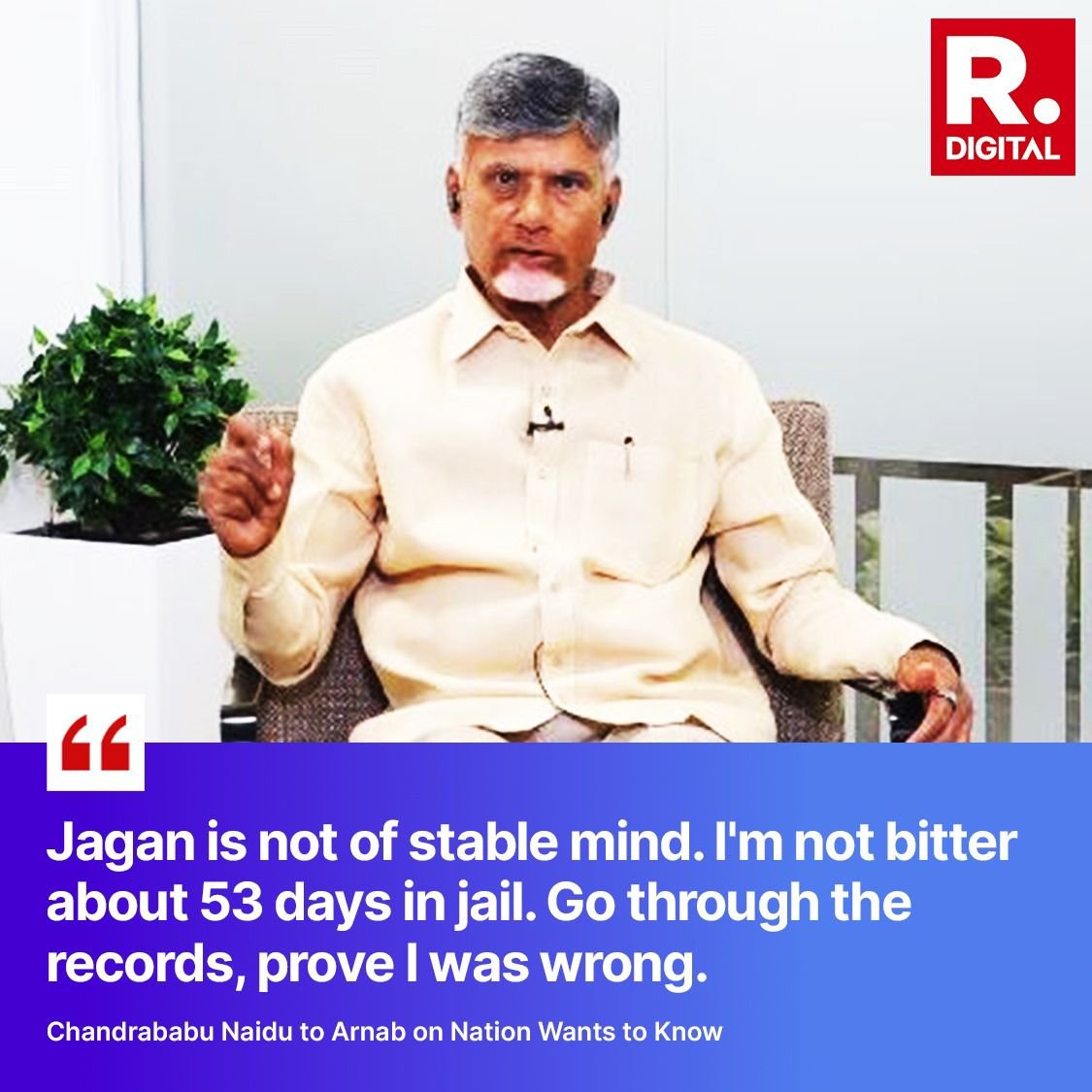 #NaiduAndArnab | I have not committed any mistake. The Nation has supported me. People of Andhra and leaders at the national level stood by me: TDP Chief N Chandrababu Naidu (@ncbn) on Nation Wants To Know Tune in here to watch - youtube.com/watch?v=0ng07T… @JaiTDP #TDP…