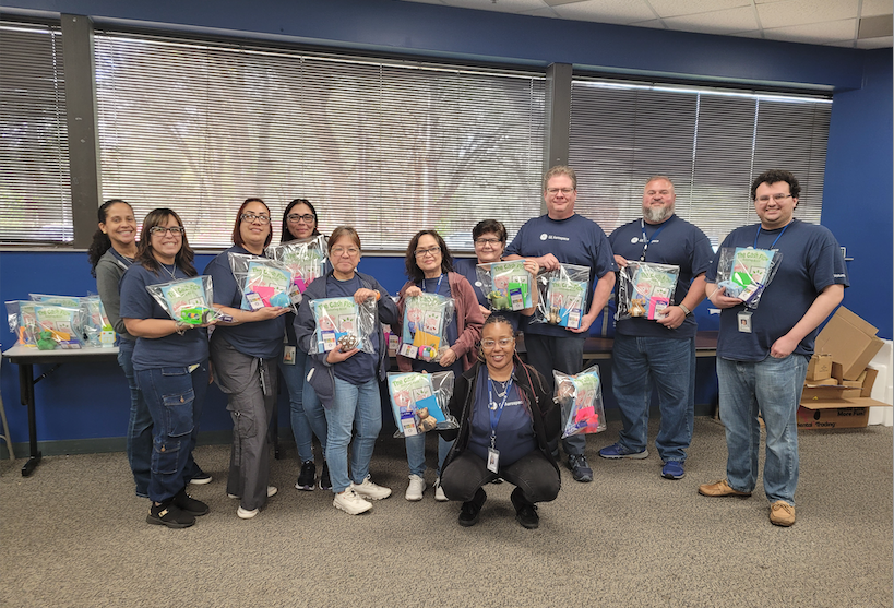 As National Volunteer Week wraps up, we want to thank all of our GE Aerospace volunteers! 👏 Our sites completed more than 100 volunteer projects in Q1, ranging from creating literacy kits & sorting food at a food bank, to planting trees and painting at an elementary school. 🤝