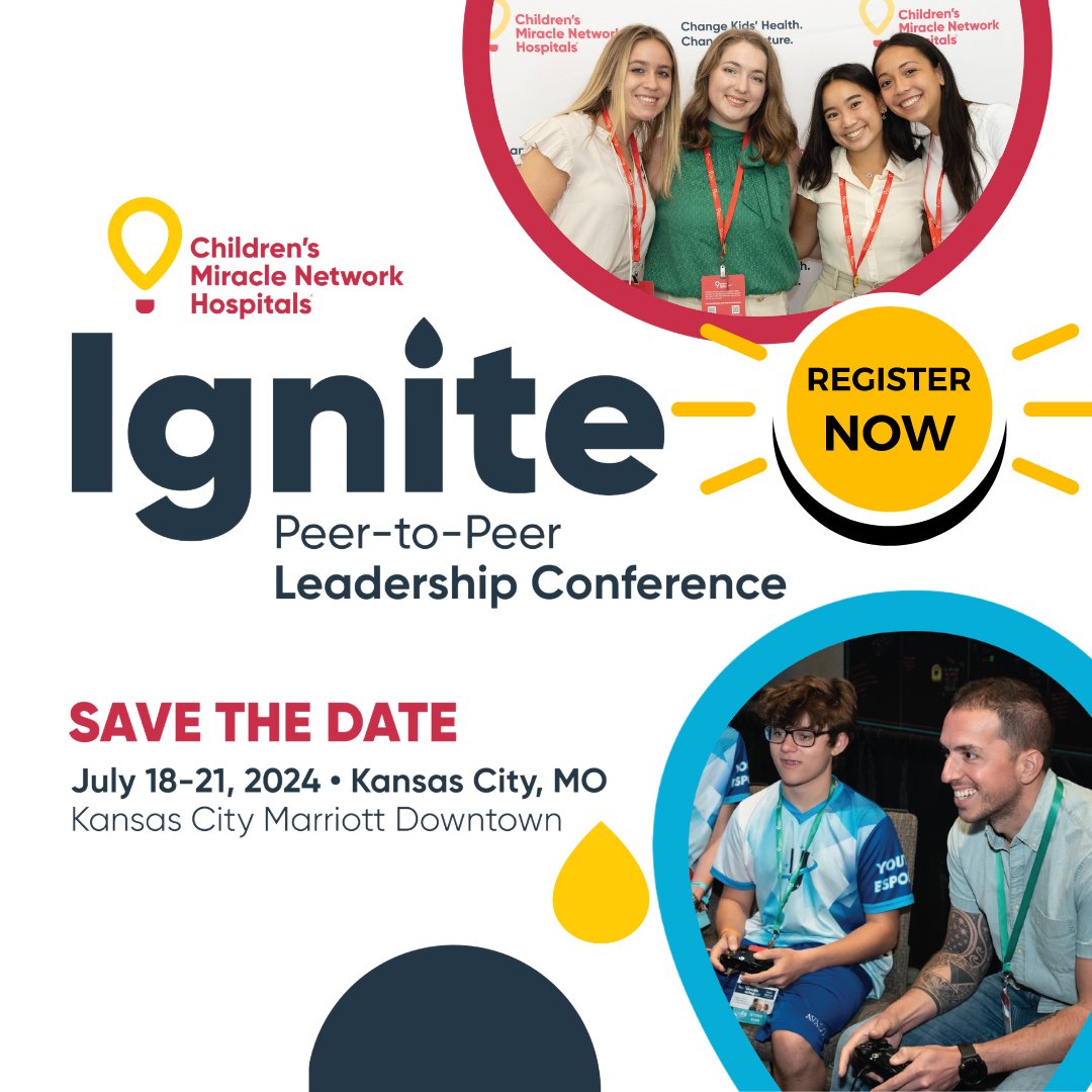 Register now to join us for Ignite: Peer-to-Peer Leadership Conference: cmnh.co/0p4 🌐 This incredible weekend will be focused on helping you raise funds & generate awareness for @cmnhospitals! Stay tuned for an in-depth content schedule as presenters are selected.