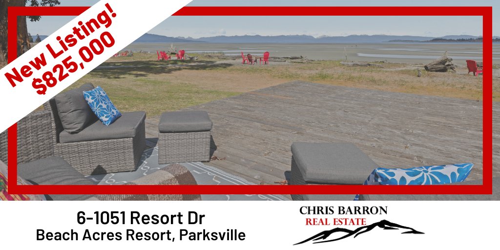 New Listing! $825,000. 6-1051 Resort Dr at #BeachAcresResort in #Parksville. 2 bed/1 bath cabin right on #RathtrevorBeach!  
 
chrisbarron.ca/listings/view/…

#NewListing #JustListed #Nanaimo #VacationProperty #QualicumBeach #RoyalLePage #ChrisBarronRealEstate