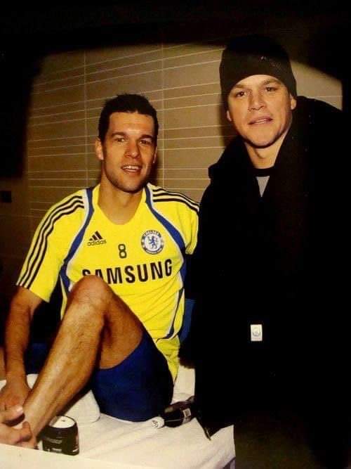 That resemblance is uncanny. #Ballack #MattDamon