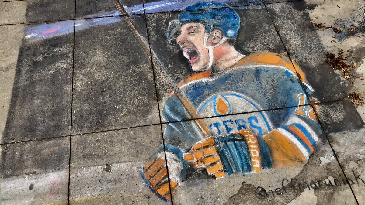 Found in Churchill Sq. 
He’s becoming a local legend. 

#yeg #Oilers