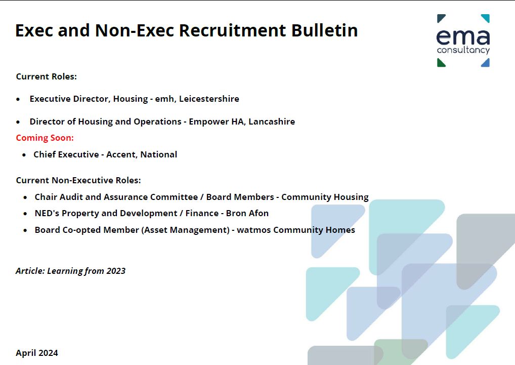 ema consultancy (@emaconsultancy) on Twitter photo <a href="/EmaConsultancy/">ema consultancy</a> recruitment bulletin featuring our latest and coming soon Executive and Non-Executive recruitment opportunities can be found @
lnkd.in/duaVFYk
#housinguk #socialhousing #housingjobs #chiefexecutive #assetjobs
#chair #boardrecruitment #nonexecutive <a href="/EmaConsultancy/">ema consultancy</a> recruitment bulletin featuring our latest and coming soon Executive and Non-Executive recruitment opportunities can be found @
lnkd.in/duaVFYk
#housinguk #socialhousing #housingjobs #chiefexecutive #assetjobs
#chair #boardrecruitment #nonexecutive