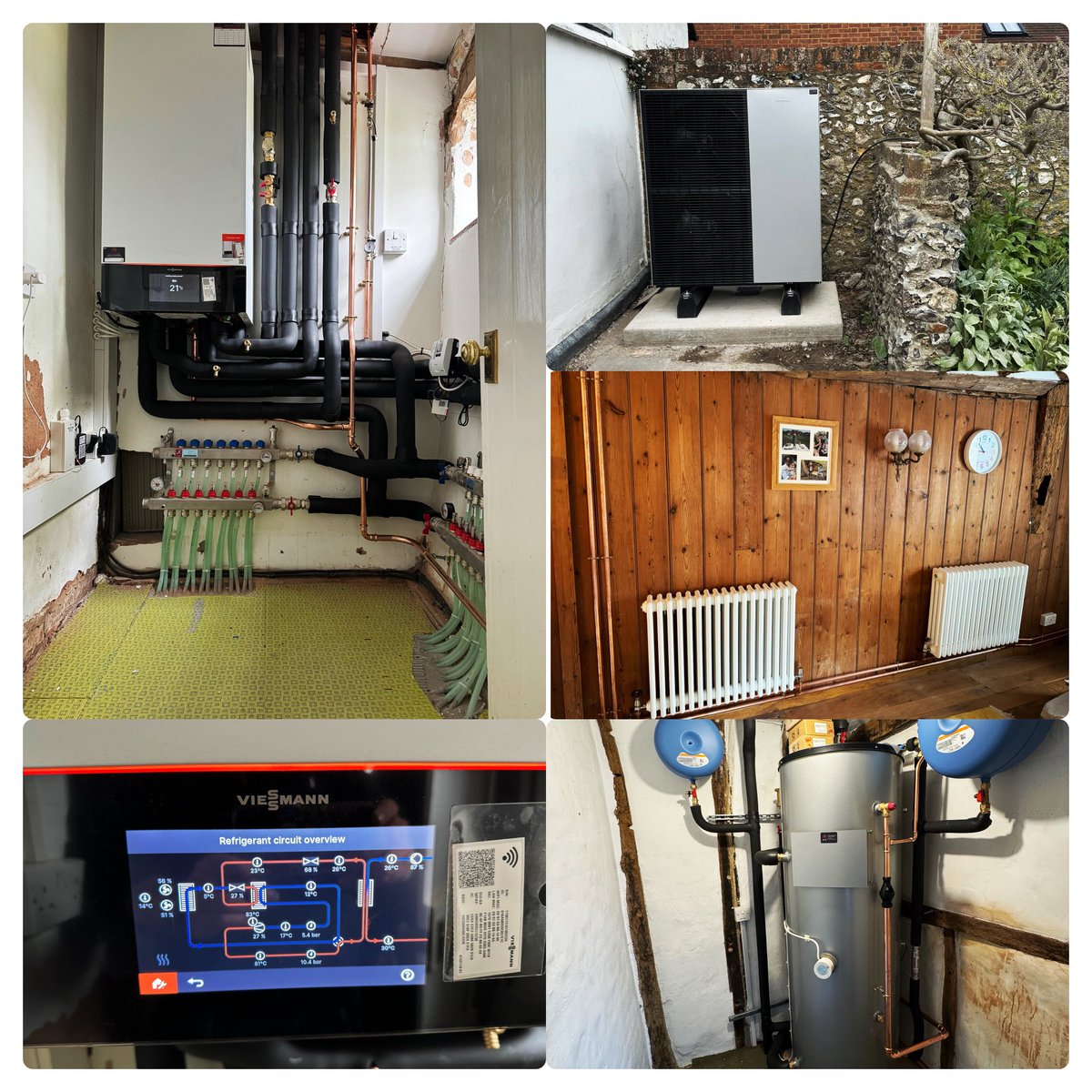 They said it wasn’t possible it is now Viessmann 16kw 150a running open loop in a grade 2 listed house all off a single pump 🫣🤩😉