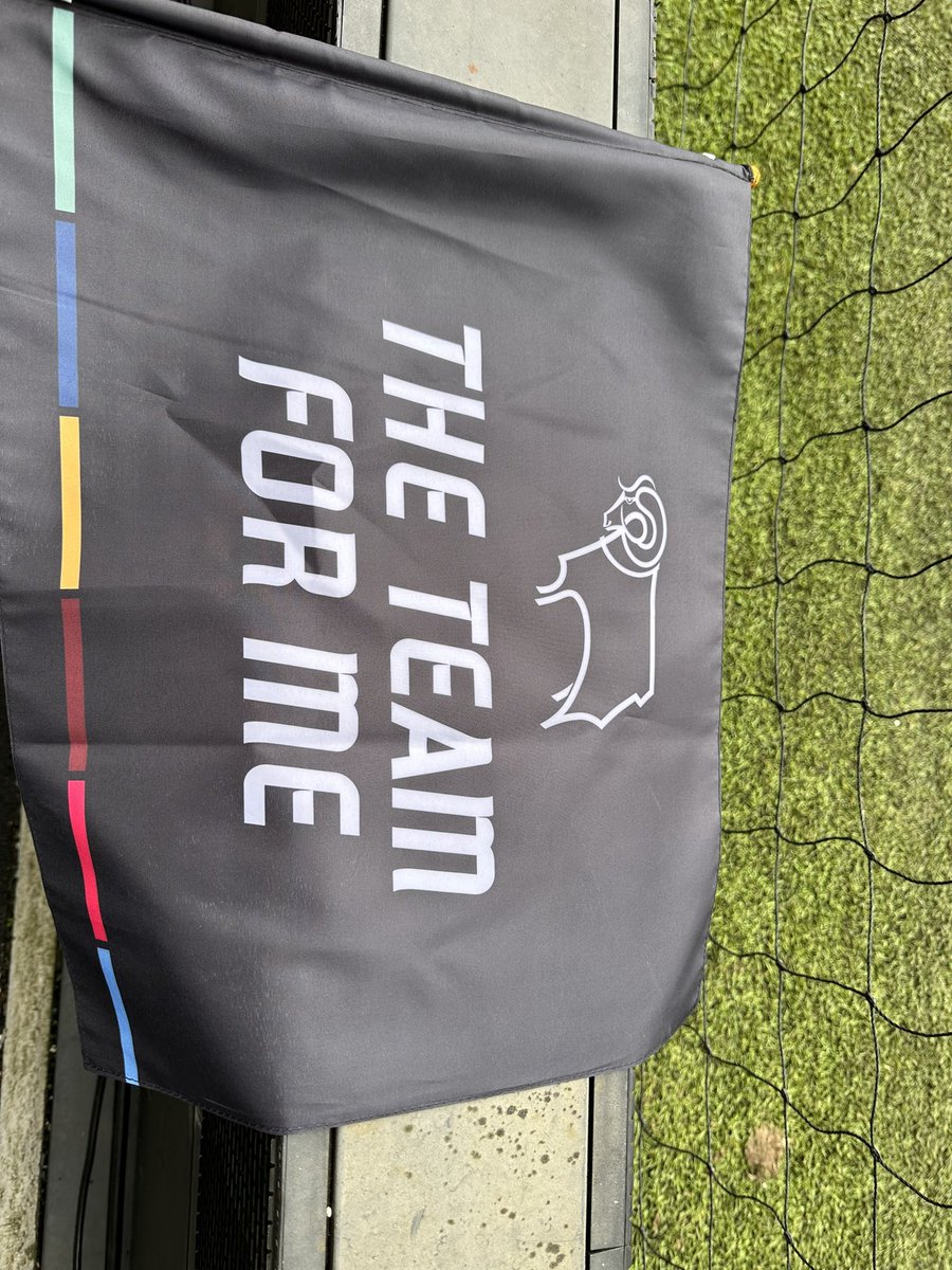 The flags that are to stay at the ground will have these on them! The small hand held flags provided by the club can be taken home! #dcfc #dcfcfans @dcfcofficial