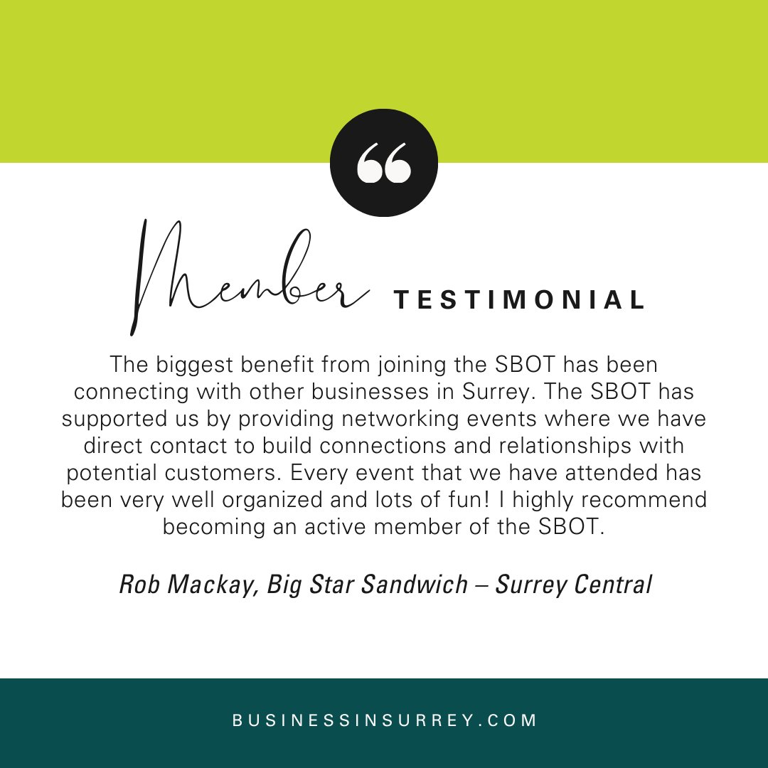 See what our members are saying about us! 👇 @bigstarsandiwch #SurreyBC #WhiteRock