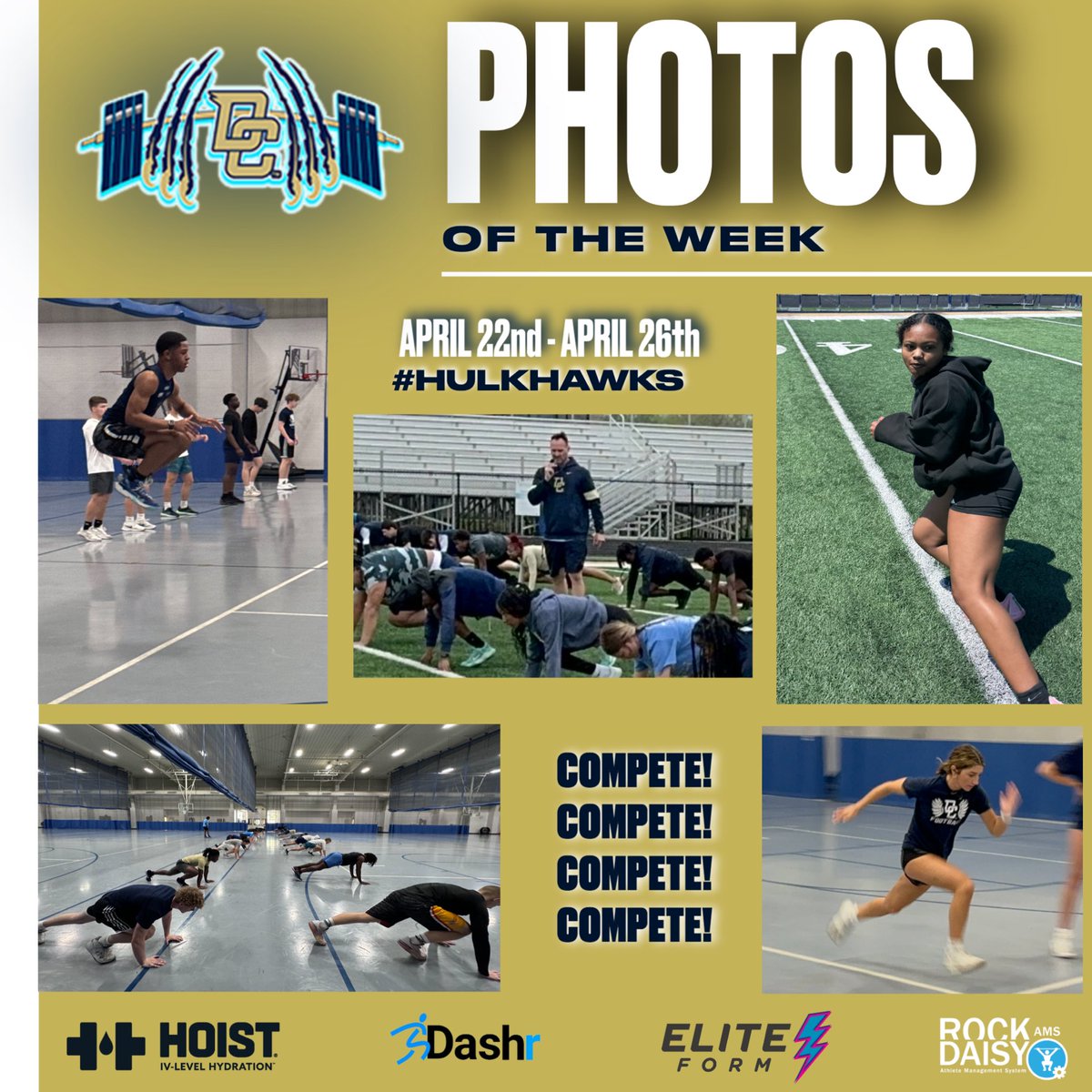 ‼️ Photos of the Week for 4/22/24 - 4/26/24 ‼️ 

I hear singles coming soon. 

#HulkHawks #Compete #CompetitiveBest #Hawkamania #DecaturProud #PersonalBest #ProfessionalBest