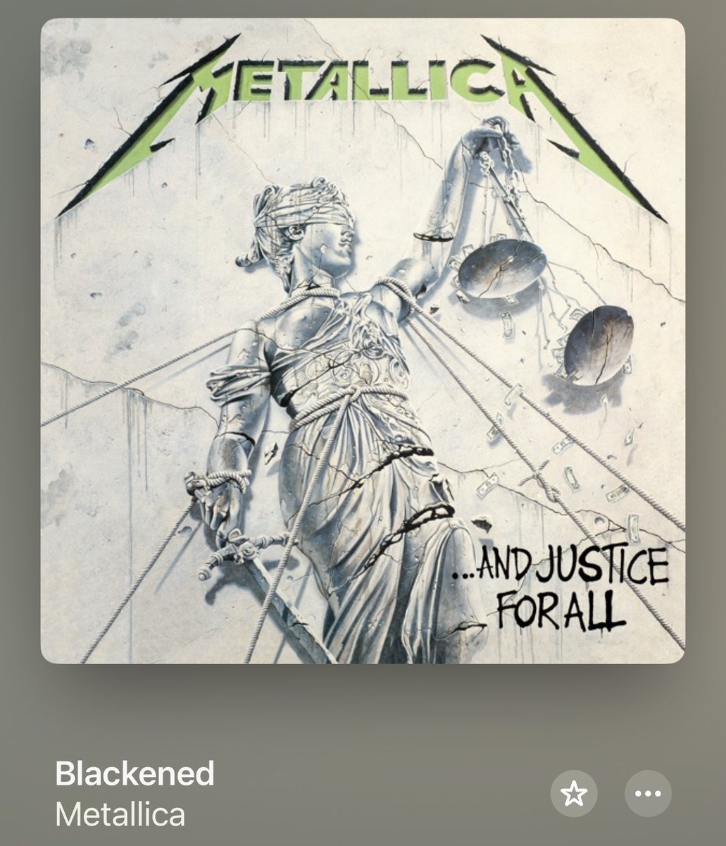 Night friends! Forward or reverse intro this Metallica track rips. Jason Newsted’s most lasting contribution to justice, this riff rips- Jas deserved more writing time! ‘Blackened’ way to kick off an LP, & from what I’ve heard with the whiskey a night too! Have a ripper mates!