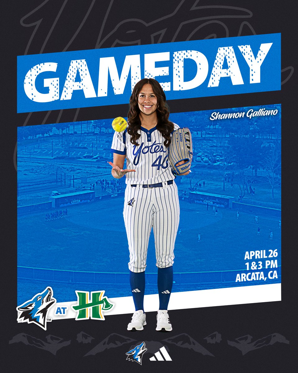 It’s Gameday! 

🥎 <a href="/CSUSB_Softball/">CSUSB Softball</a> takes on the Lumberjacks in a doubleheader! 

📍: Arcata, CA
📊: humboldtathletics.com/sidearmstats/s…
🖥️: ccaanetwork.com/csusb/

#10TEAMSONEPACK