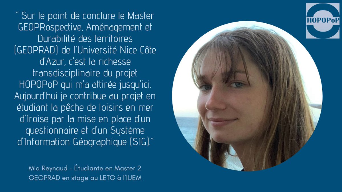 HOPOPoP-project (@hopopop_project) on Twitter photo Bienvenue à Mia Reynaud qui a rejoint l’équipe du <a href="/HOPOPoP_project/">HOPOPoP-project</a> en mars pour 6 mois👍 Sa mission : contribution aux travaux portant sur la pêche de loisir 🎣⛵️🤿en mer d’Iroise🌊 via notamment un questionnaire 📋et des outils carto🗺️Bonne exploration à toi Mia ! Bienvenue à Mia Reynaud qui a rejoint l’équipe du <a href="/HOPOPoP_project/">HOPOPoP-project</a> en mars pour 6 mois👍 Sa mission : contribution aux travaux portant sur la pêche de loisir 🎣⛵️🤿en mer d’Iroise🌊 via notamment un questionnaire 📋et des outils carto🗺️Bonne exploration à toi Mia !