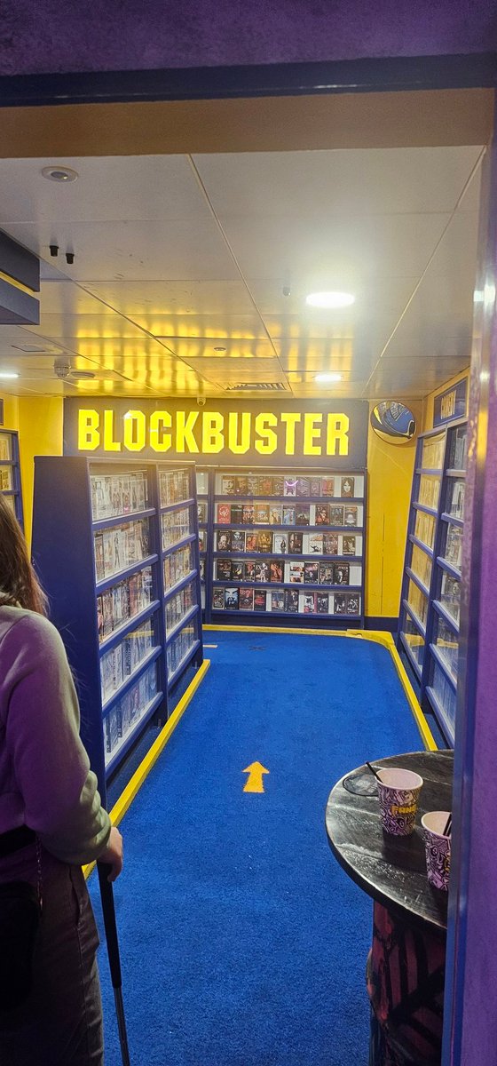 at blockbuster y'all want anything