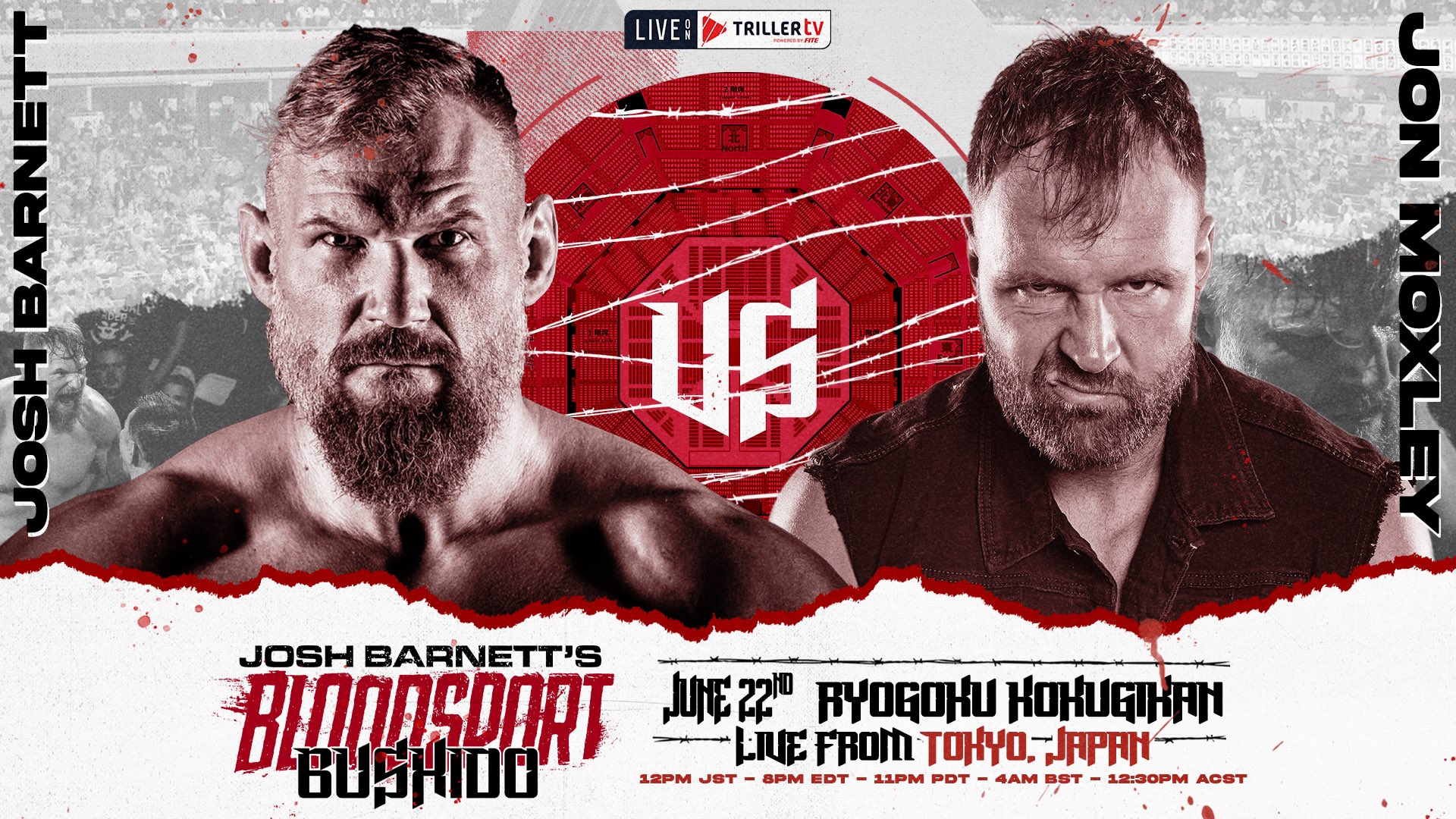 ⭕️LIMITED 30⭕️ BLOODSPORT BUSHIDO POSTER ⭕️LIMITED 30⭕️ BLOODSPORT BUSHIDO POSTER Josh Barnett's