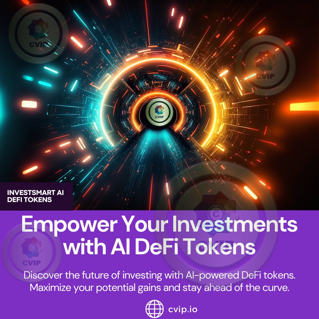 💡 Empower Your Investments with AI DeFi Tokens! 💡💸 Dive into the world of AI-driven decentralized finance and harness the power of intelligent algorithms for smarter investing. #AIDeFi #SmartInvesting #DecentralizedFinance
