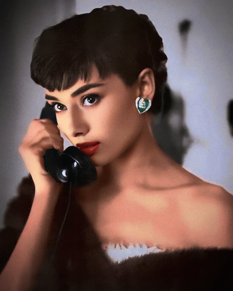 Hello? Yes, this is Audrey Hepburn. Sorry, darling, I can't talk now...I'm too busy being glorious.