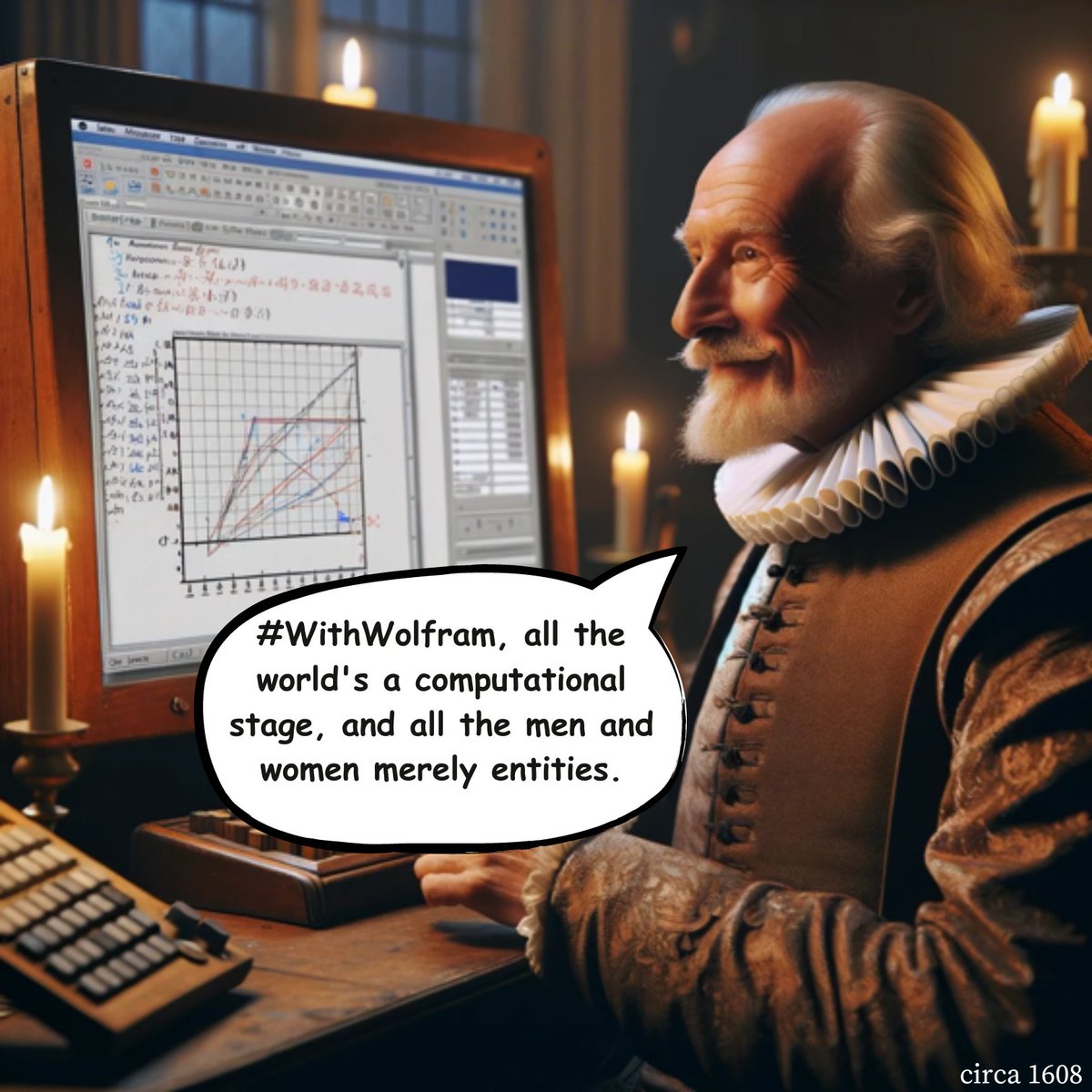 36 years of building tools for intellectual leaders… if only it were 400. Shakespeare #WithWolfram? wolfram.com
