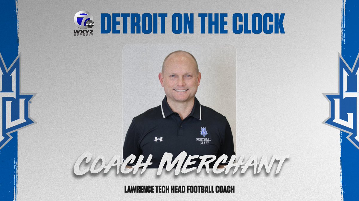 Don't miss WXYZ Detroit's 'Detroit On The Clock' tomorrow at 11 am! Catch an exclusive interview with LTU Football Head Coach, Scott Merchant, as he discusses the new vision for the LTU Football program and more! #SetTheStandard #cuLTUre24 #WeAreLTU