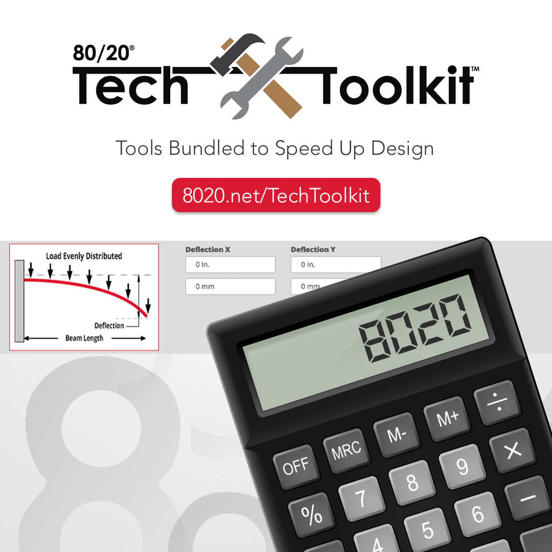 8020_LLC's tweet image. Speed up your design time with Tech Toolkit! With all-in-one access, you can use the conversion calculator, deflection calculator, and miter cut worksheet to assist in the design process.
Learn More: bit.ly/46VE1B1
#BuildYourIdea #TechToolkit
