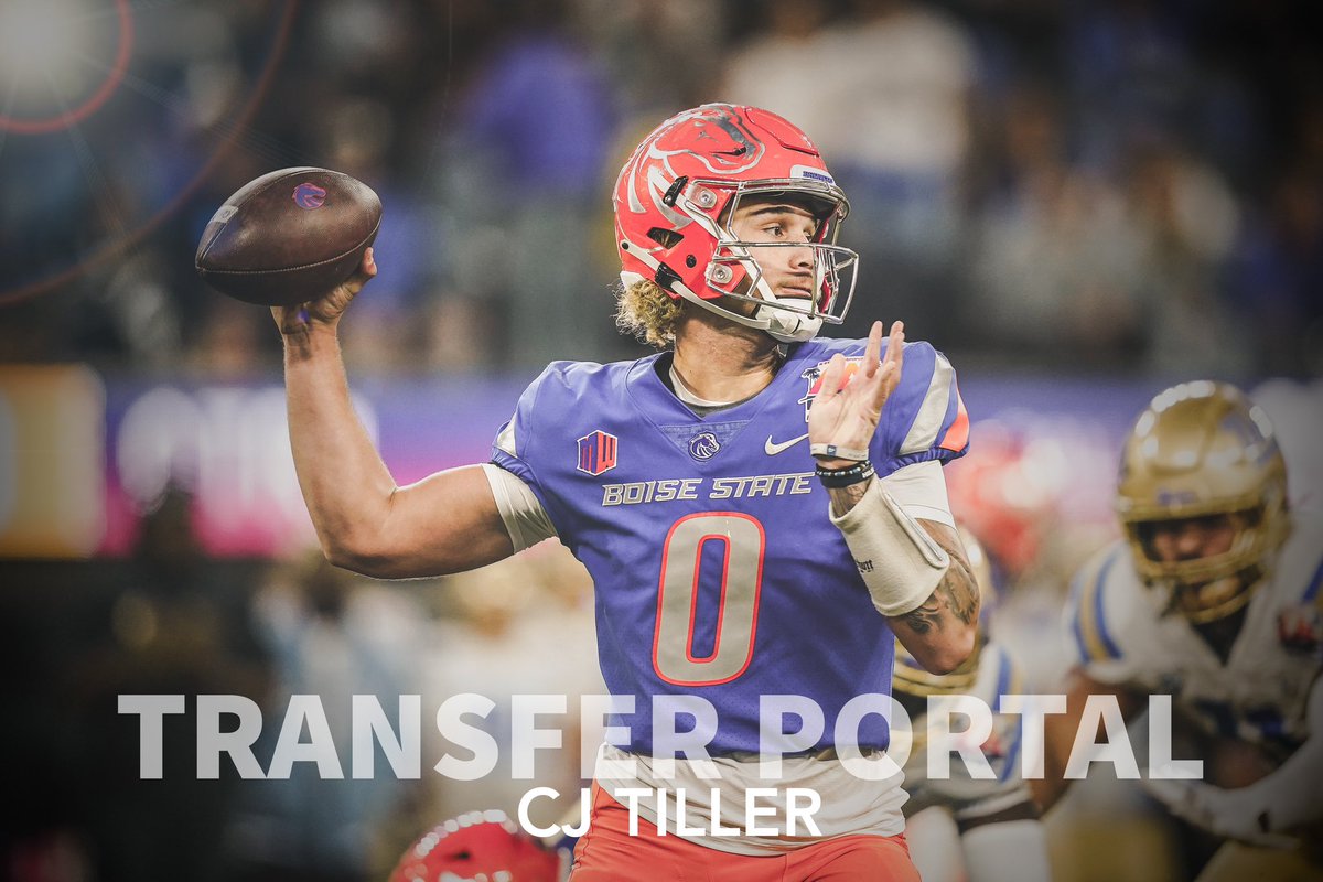 BREAKING: #BoiseState QB CJ Tiller is entering the transfer portal.

He started one game last year, the LA Bowl against UCLA.

He still has four years of eligibility remaining.