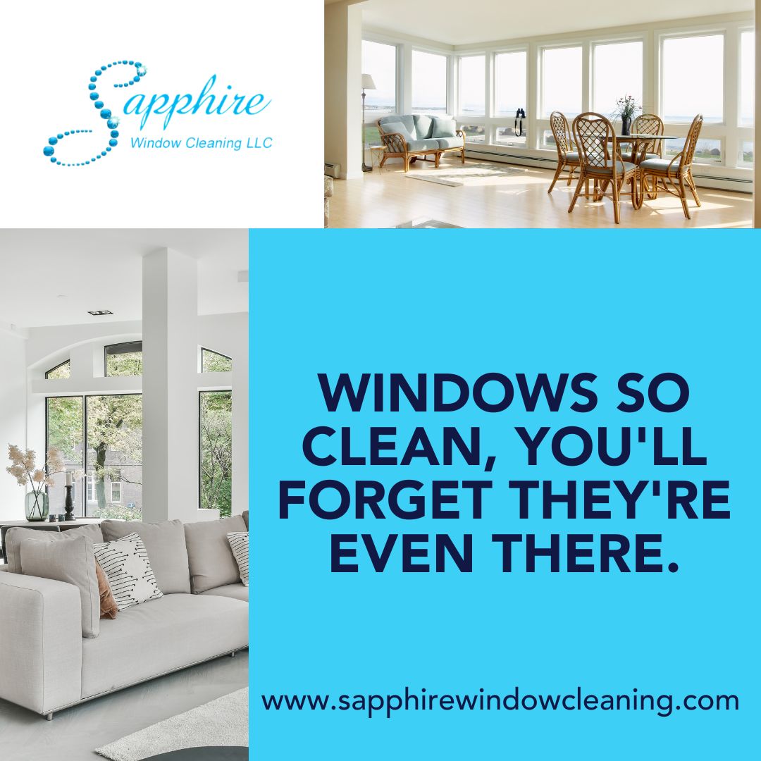 Windows so clean, you'll forget they're even there. Experience the difference with our top-tier window cleaning services.

#sapphirewindowcleaning #windowcleaning #streakfreewindows #powerwashing #curbappeal #windowcleaningexperts