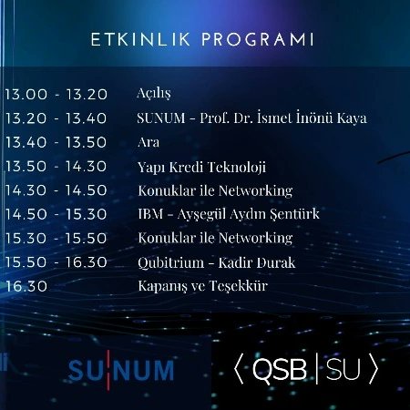 Dünya Kuantum Günü etkinliği yarın saat 13:00'te Yapı Kredi Teknoloji ana sponsorluğunda SUNUM'da gerçekleşecek.

#quantumtechnologies #quantumday