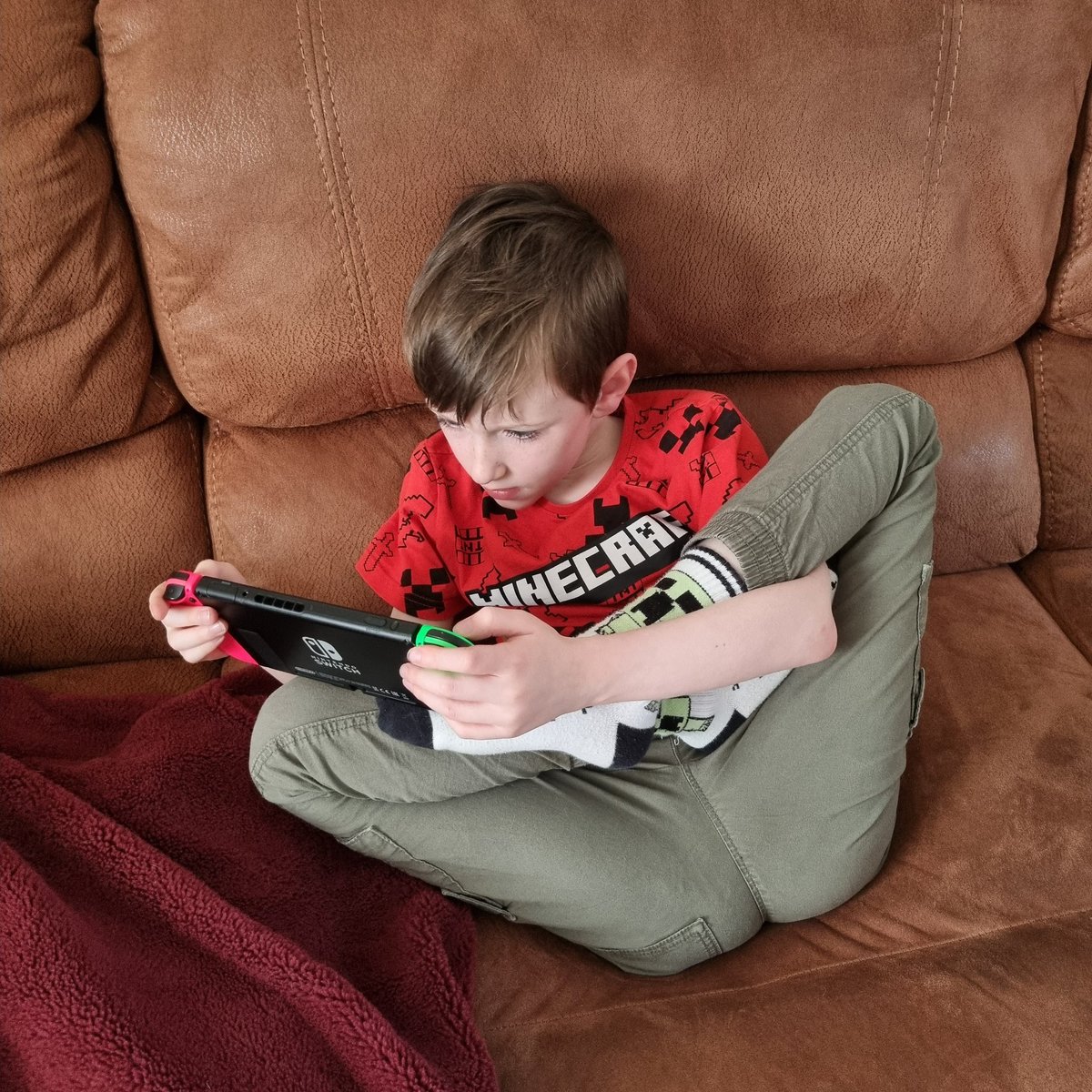 He would sit like this for HOURS if I let him... does anyone know where the reset switch is?!?! 🤣