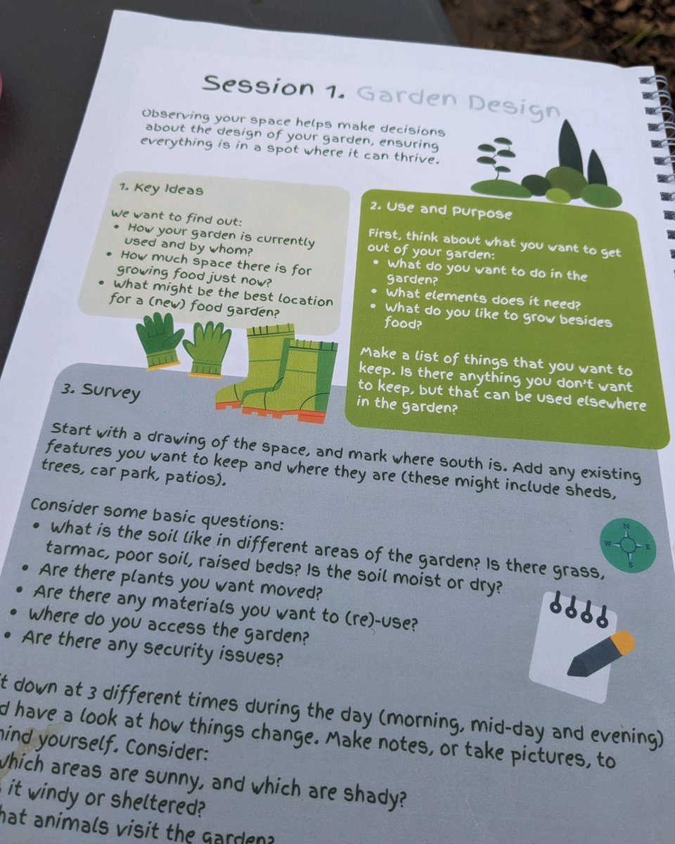 Our 8 week course at the Grove started today with an exploration of participants' garden setups and various garden planning strategies! #communitygardening #growyourown #growingandlearning