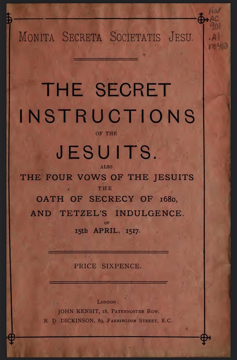 READ THE EVIL JESUIT HANDBOOK 

ia802803.us.archive.org/1/items/secret…