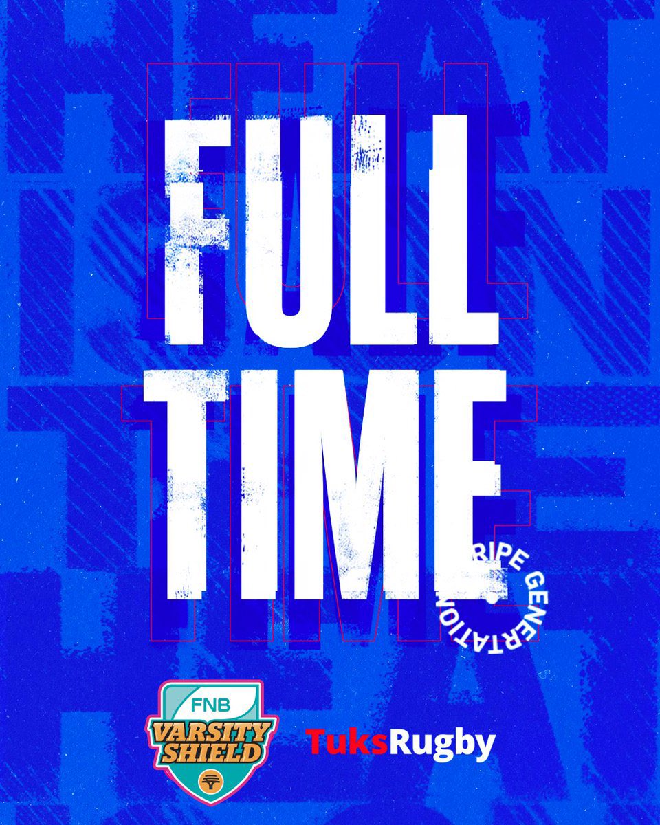 FULL-TIME: UP-Tuks 95-21 Varsity College 

#TuksRugby | #RugbyThatRocks | #VarsityShield