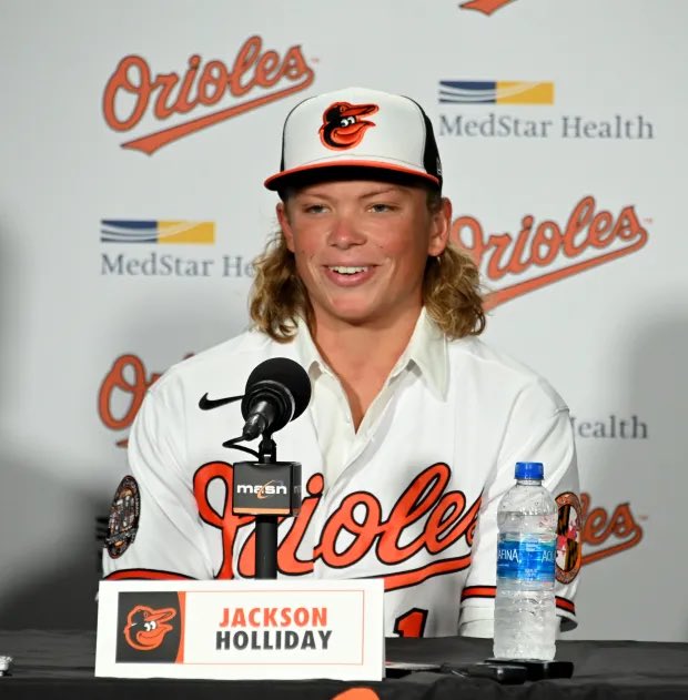 Orioles hold press conference announcing Jackson Holliday has been sent down. “This isn’t a Jo Addell situation,” Holliday said.