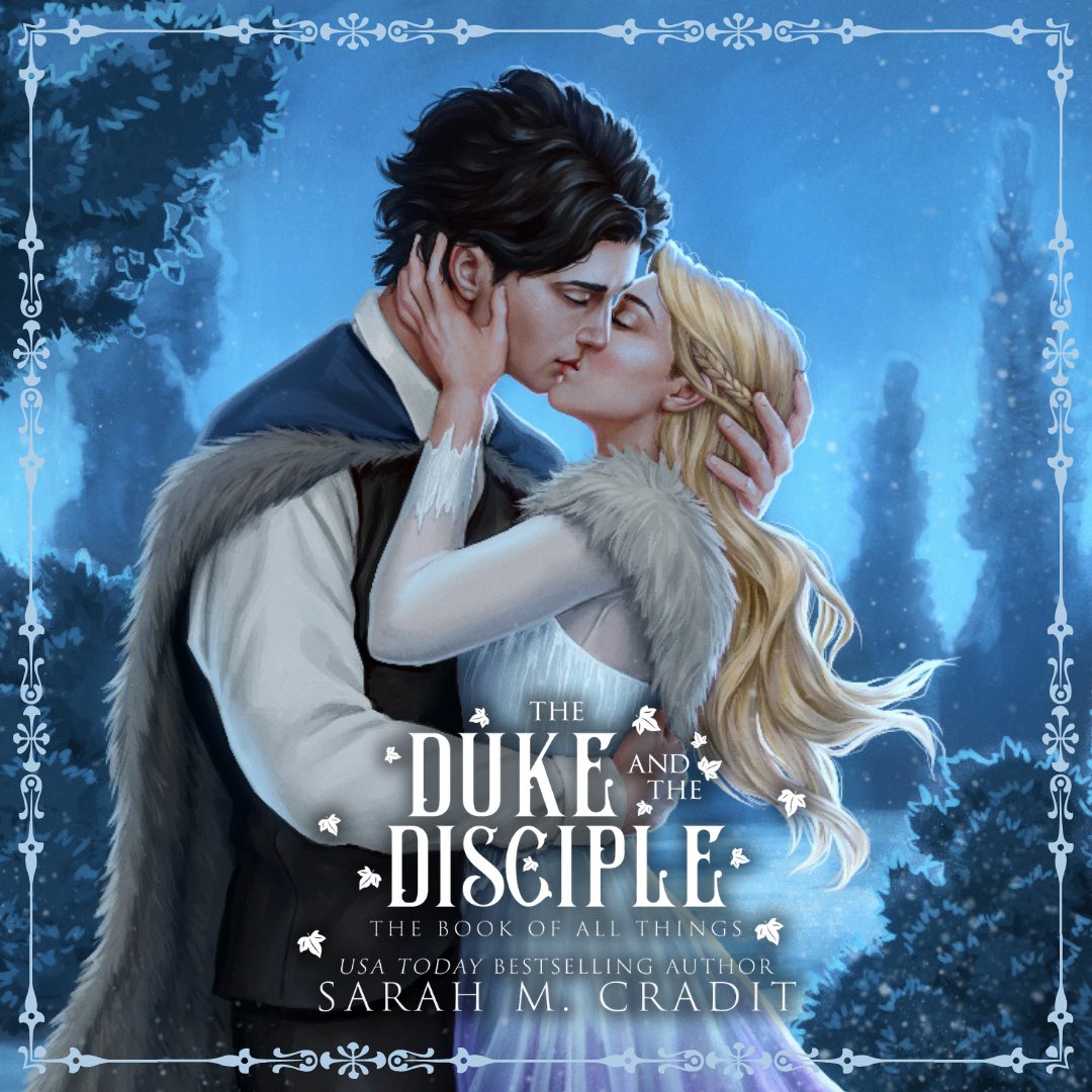 Hardcase Art Reveal: The Duke and the Disciple by @thewritersarah 

Art by Stephanie Brown @offbeatworlds

Release: June 11, 2024
Tagline: She’s eager for every lesson he teaches.

#fantasyromance #romanticfantasy #nafantasy #epicfantasy #darkfantasy #fantasyseries #sarahmcradit