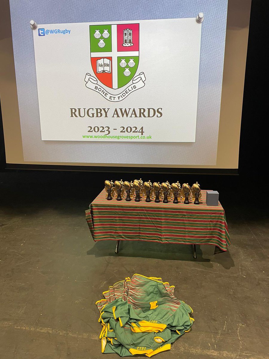 Looking forward to celebrating another fantastic rugby season tonight 🏉 🏆