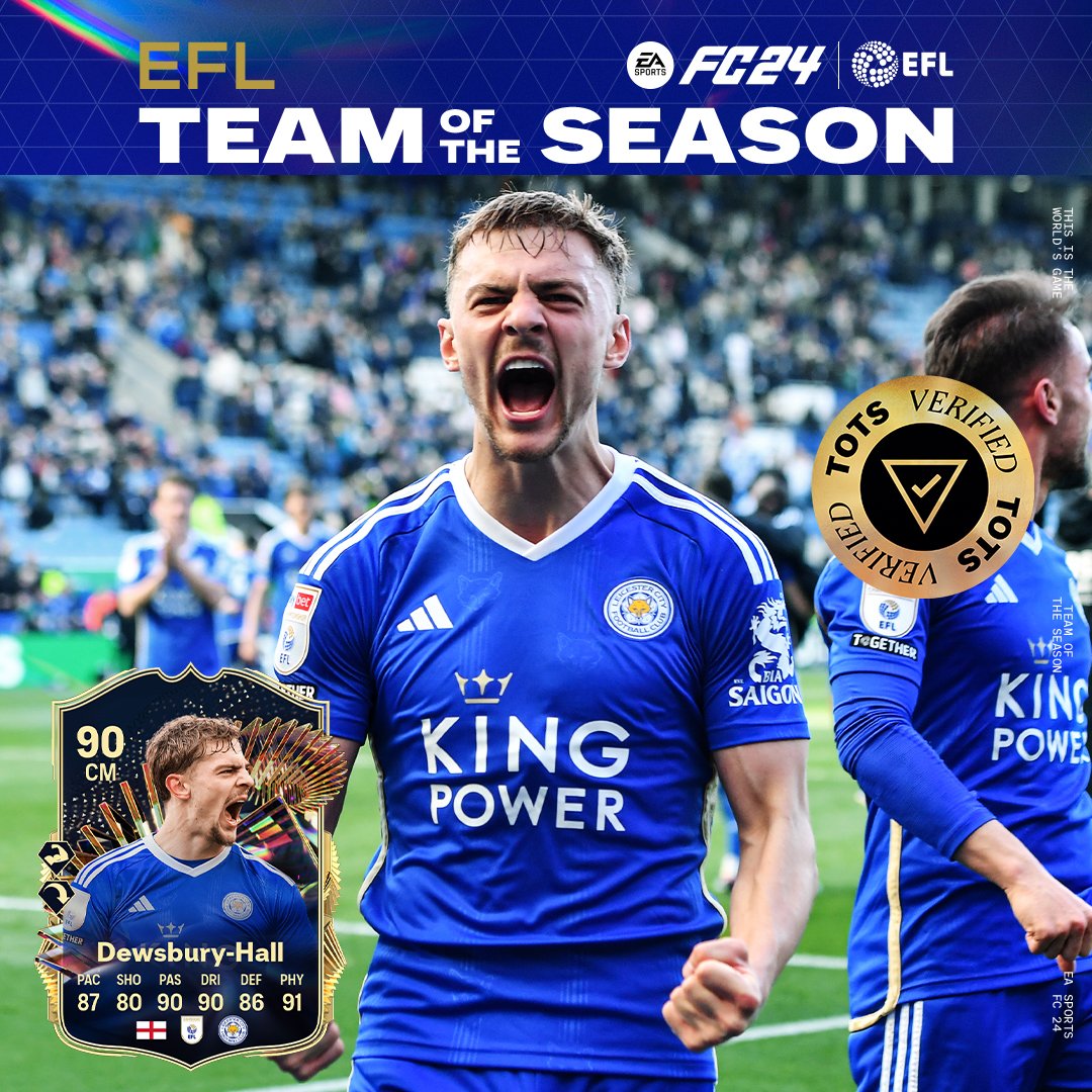 With 26 goal involvements so far, @KDH__8 makes it into the @EASPORTSFC #TOTS 😮‍💨 📷 Which other Foxes would you like to see in the team?