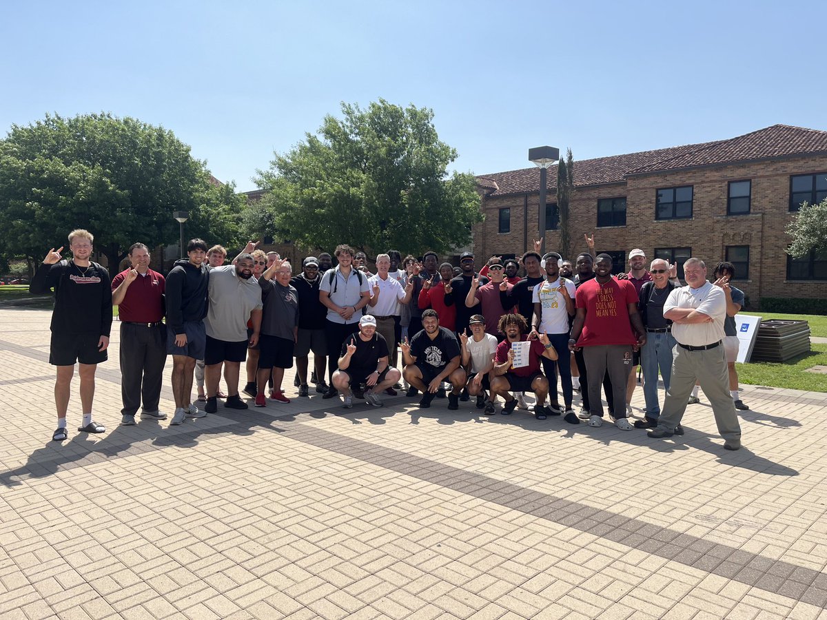 Mustangs helping Mustangs‼️🐎

Getting campus ready to Kickoff Sheppard Air Force Base’s Guardians of Freedom Air Show with the Pre-Flight Festival &amp; Market! 🛩️

Opens at 5pm!